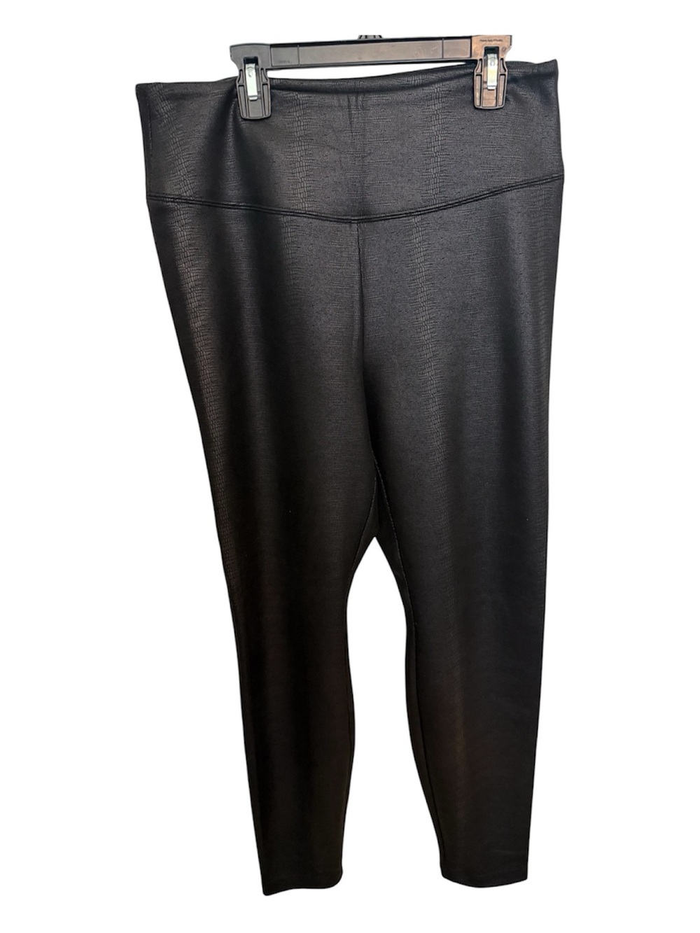 White House Black Market Black Faux-Leather High-Waist Leggings